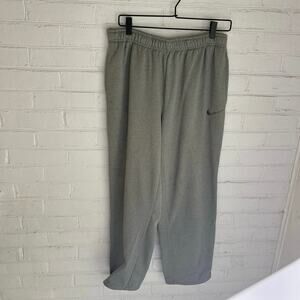 Nike Therma-Fit Light Grey Inner Drawstring Sweatpants Pockets SZ XL Athleisure